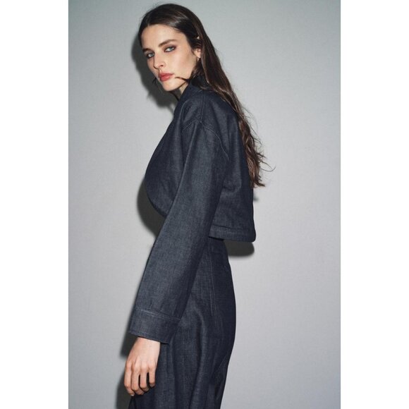 Zara Jackets & Blazers - ZARA ZW COLLECTION DENIM BOLERO JACKET